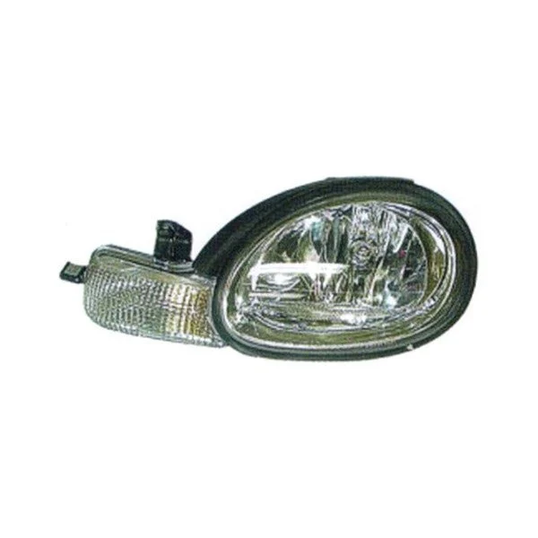 Headlight Assembly Composite Left w/Black Bezel for Dodge Neon Plymouth Neon
