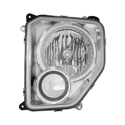 Headlight Assembly Composite Left w/o Fog Lamps Oval Bulb Shield for Jeep Liberty 2008–2012