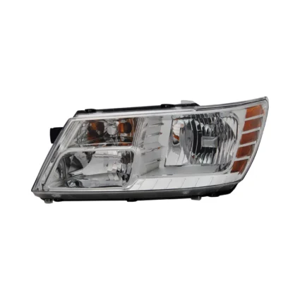 Headlight Assembly Composite Left Chrome Trim for Dodge Journey 2009–2020