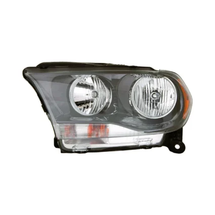 Headlight Assembly Composite Left Halogen Black Trim for Dodge Durango 2011–2013