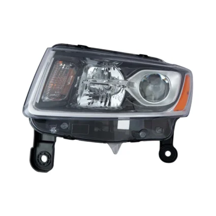 Headlight Assembly Composite Left Halogen Standard Type Chrome for Jeep Grand Cherokee 2014–2016