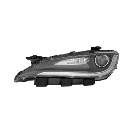 Headlight Assembly Composite Left LED w/LED DRL Chrome Trim for Chrysler 200 2015–2016
