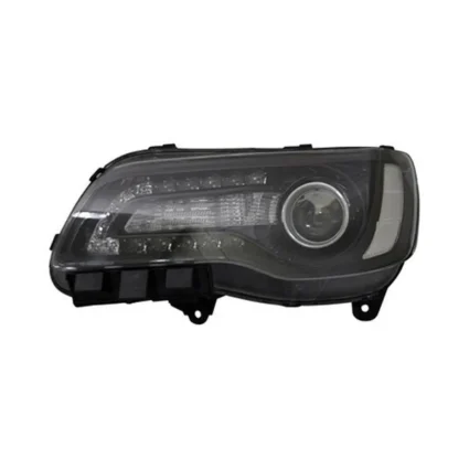Headlight Assembly Composite Left Halogen Black Bezel for Chrysler 300 2015–2017