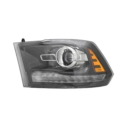 Headlight Assembly Composite Left Projector Type Black for Ram 1500 2500 3500 1500 Classic