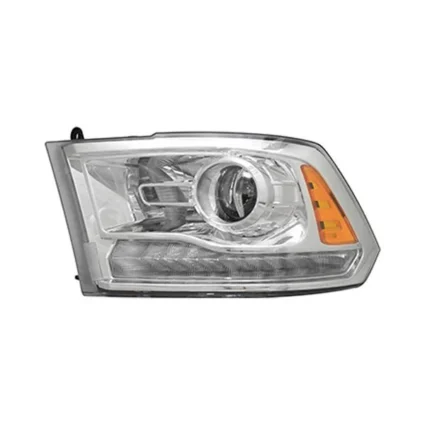 Headlight Assembly Composite Left HID Quad Projector Chrome CAPA for Ram 1500 2500 3500 1500 Classic