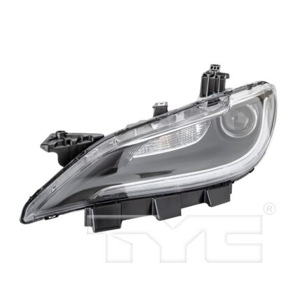 Headlight Assembly Composite Left Halogen w/LED DRL Chrome Trim for Chrysler 200 2016–2017