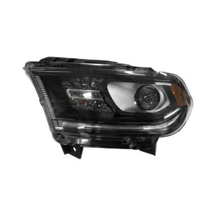 Headlight Assembly Composite Left Halogen w/o DRL Black Trim for Dodge Durango 2016–2020