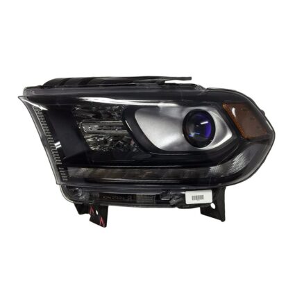 Headlight Assembly Composite Left Halogen w/DRL Black Trim for Dodge Durango 2016–2020