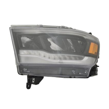 Headlight Assembly Composite Left LED Standard Black Trim for Ram 1500 2019–2024