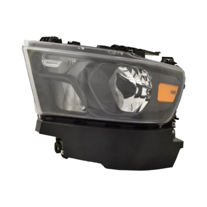 Headlight Assembly Composite Left Halogen Black Trim for Ram 1500 2019–2024