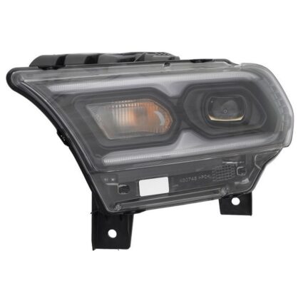 Headlight Assembly Composite Left Standard Type Black for Dodge Durango 2021–2024