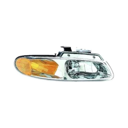 Headlight Assembly Composite Right w/o Quad Headlamps w/o Daytime Running Lights for Dodge Caravan Chrysler Town & Country Plymouth Voyager