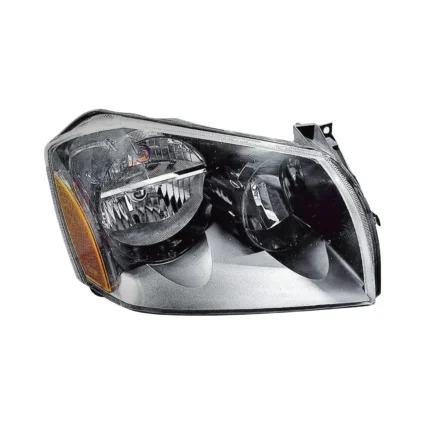 Headlight Assembly Composite Right Black Bezel for Dodge Magnum 2005–2007