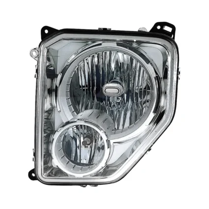 Headlight Assembly Composite Right w/Fog Lamps Oval Bulb Shield for Jeep Liberty 2008–2012