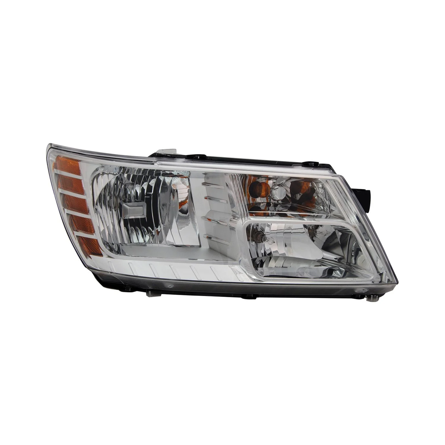 Headlight Assembly Composite Right Chrome Trim for Dodge Journey 2009–2020