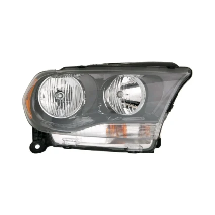 Headlight Assembly Composite Right Halogen Black Trim for Dodge Durango 2011–2013