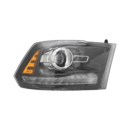 Headlight Assembly Composite Right Projector Type Black for Ram 1500 2500 3500 1500 Classic