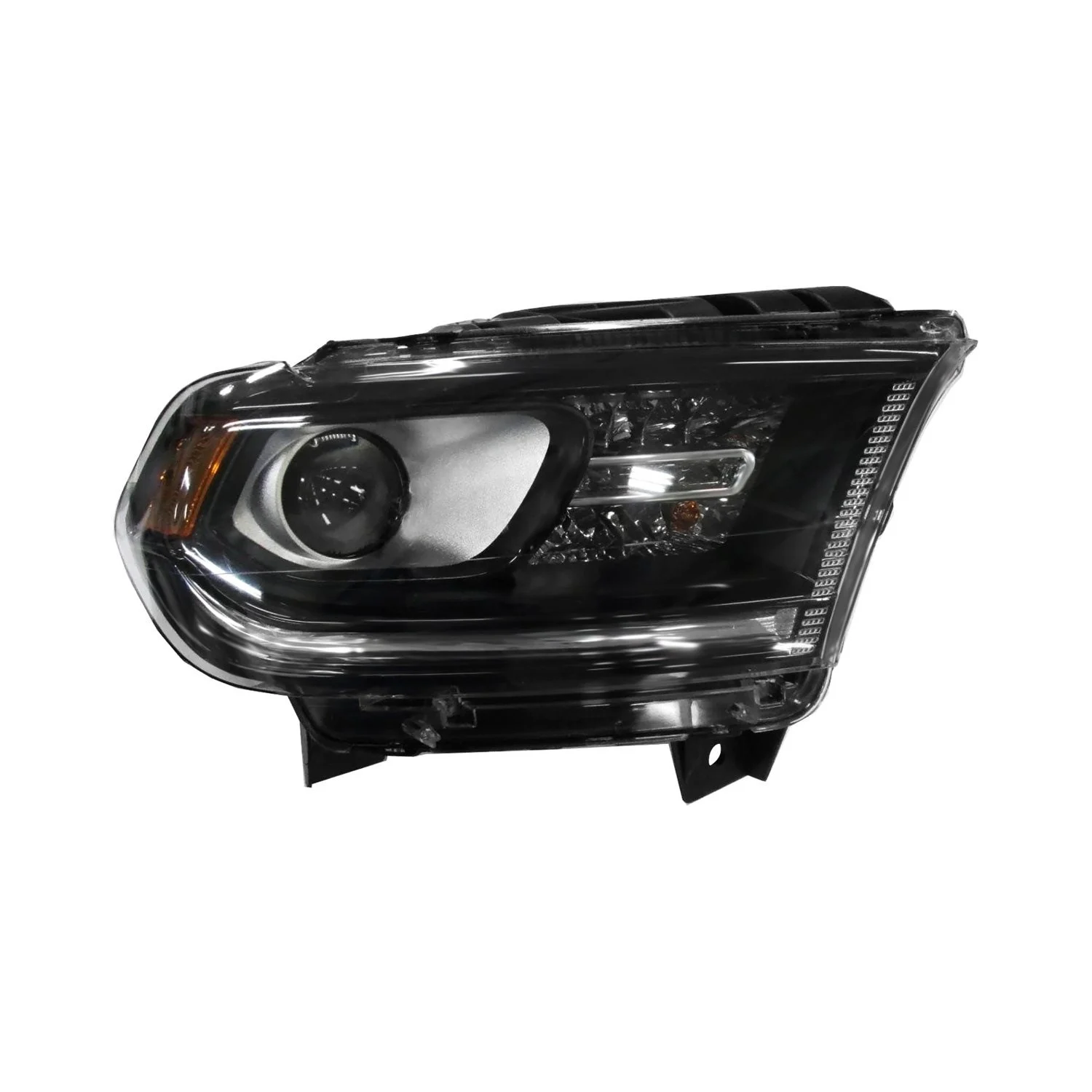 Headlight Assembly Composite Right Halogen w/o DRL Black Trim for Dodge Durango 2016–2020