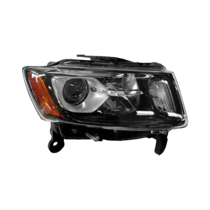 Headlight Assembly Composite Right Halogen Standard Type Black CAPA for Jeep Grand Cherokee 2014–2016