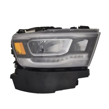 Headlight Assembly Composite Right LED Standard Chrome Trim for Ram 1500 2019–2024
