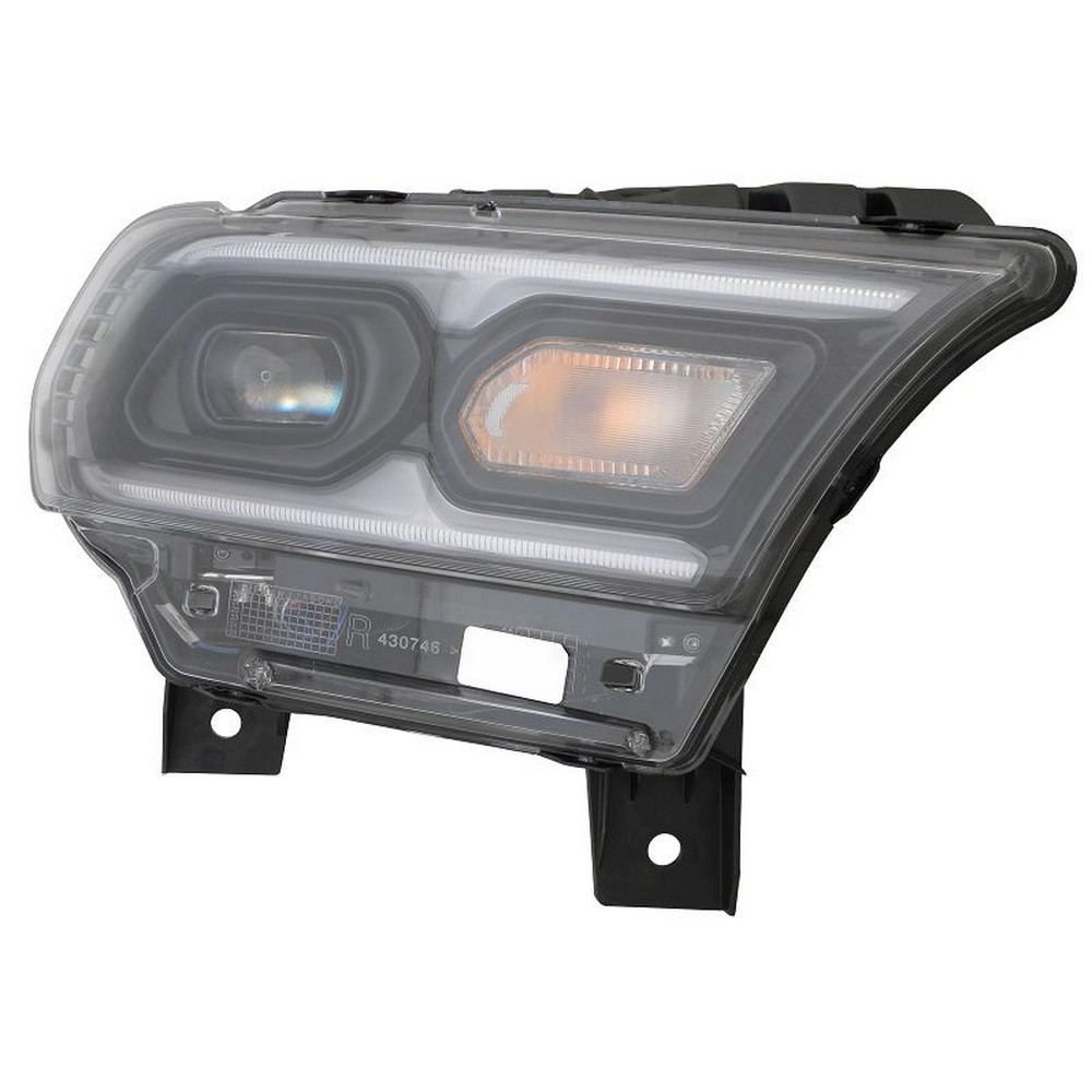 Headlight Assembly Composite Right Standard Type Black for Dodge Durango 2021–2024
