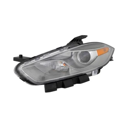 Headlight Lens Housing Left Halogen Chrome Trim for Dodge Dart 2013–2015