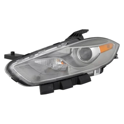 Headlight Lens Housing Left Xenon Chrome Trim for Dodge Dart 2013–2016