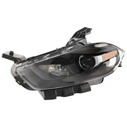 Headlight Lens Housing Left Xenon Black Trim for Dodge Dart 2013–2016