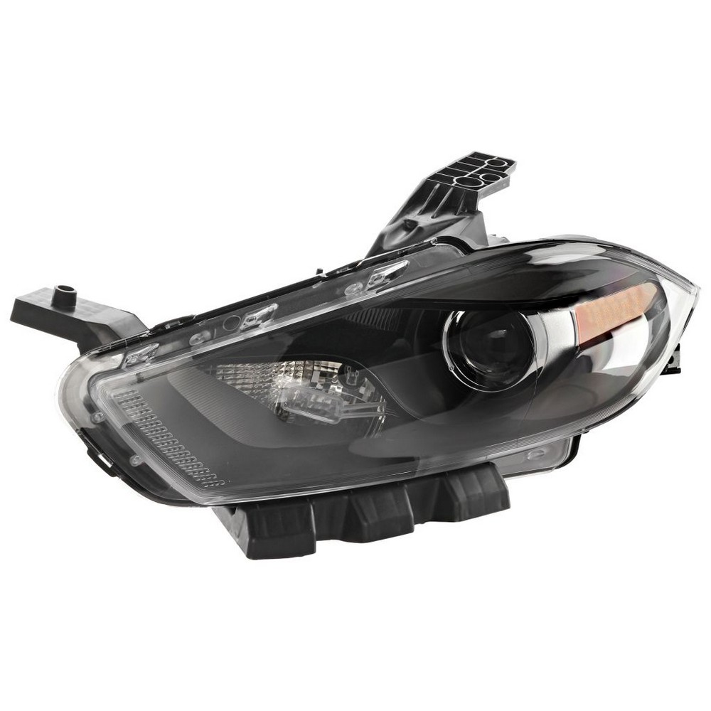 Headlight Lens Housing Left Xenon Black Trim for Dodge Dart 2013–2016