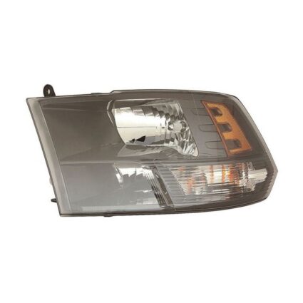 Headlight Lens Housing Left Halogen Standard Type Black Bezel CAPA for Ram 2500 3500 1500 1500 Classic
