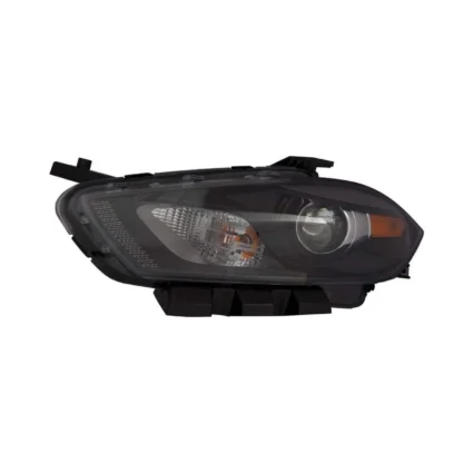 Headlight Lens Housing Left Halogen Black Bezel for Dodge Dart 2016