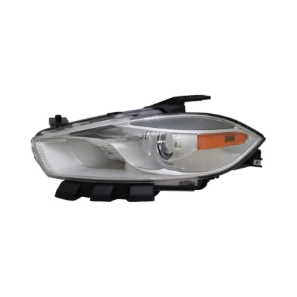 Headlight Lens Housing Left Halogen Chrome Bezel for Dodge Dart 2016