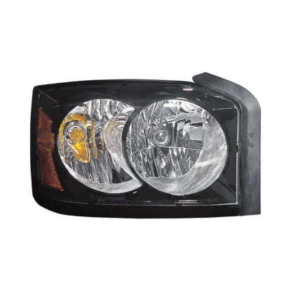 Headlight Lens Housing Right w/Black Bezel CAPA for Dodge Dakota 2006–2007
