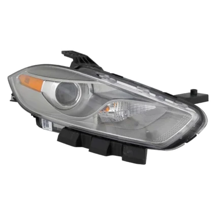 Headlight Lens Housing Right Halogen Chrome Trim for Dodge Dart 2013–2015