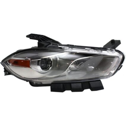 Headlight Lens Housing Right Xenon Chrome Trim for Dodge Dart 2013–2016