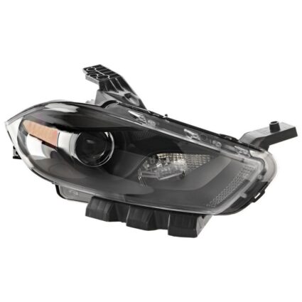 Headlight Lens Housing Right Xenon Black Trim for Dodge Dart 2013–2016