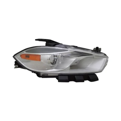 Headlight Lens Housing Right Halogen Chrome Bezel for Dodge Dart 2016