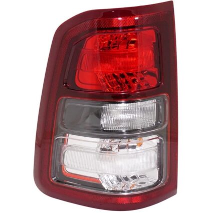 Tail Light Assembly Left Halogen Black Bezel for Ram 1500 2019–2024