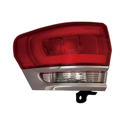 Tail Light Assembly Left Outer w/o Gray Trim Chrome CAPA for Jeep Grand Cherokee Grand Cherokee WK