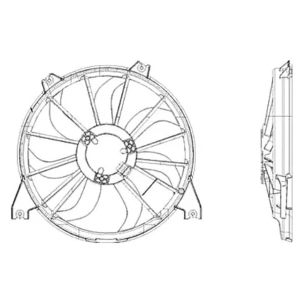 Engine Cooling Fan Assembly for Dodge Journey 2009–2019