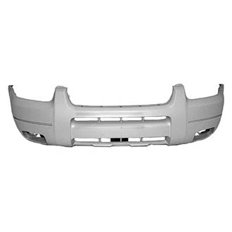 Bumper Cover Front w/Fog Lamps w/Lip Molding Holes Light Gray for Ford Escape XLT 2001–2004