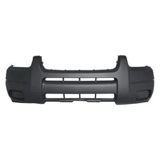 Bumper Cover Front w/o Fog Lamps w/o Lip Molding Holes Dark Gray for Ford Escape XLS 2001–2004