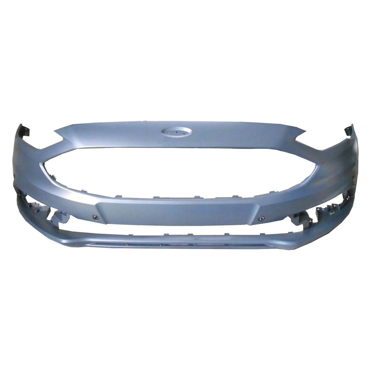 Bumper Cover Front w/o Tow Hook w/Active Park Assist Primed for Ford Fusion S Titanium SE Titanium Hybrid 2017–2018