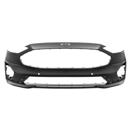 Bumper Cover Front w/Parallel Park Assist Primed for Ford Fusion S Titanium Energi Titanium Energi SEL SE SEL SE Hybrid Titanium Hybrid SE LUX Hybrid SEL Hybrid 2019–2020