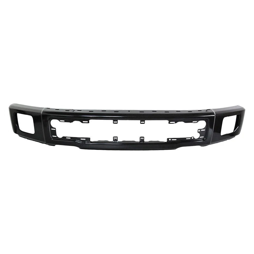 Bumper Face Bar Front w/o End Caps w/Fog Lamps Primed for Ford F-150 2015–2017
