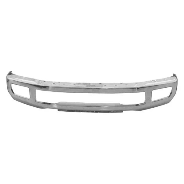 Bumper Face Bar Front w/o Fender Flares w/Fog Lamps Chrome for Ford F-250 Super Duty F-350 Super Duty