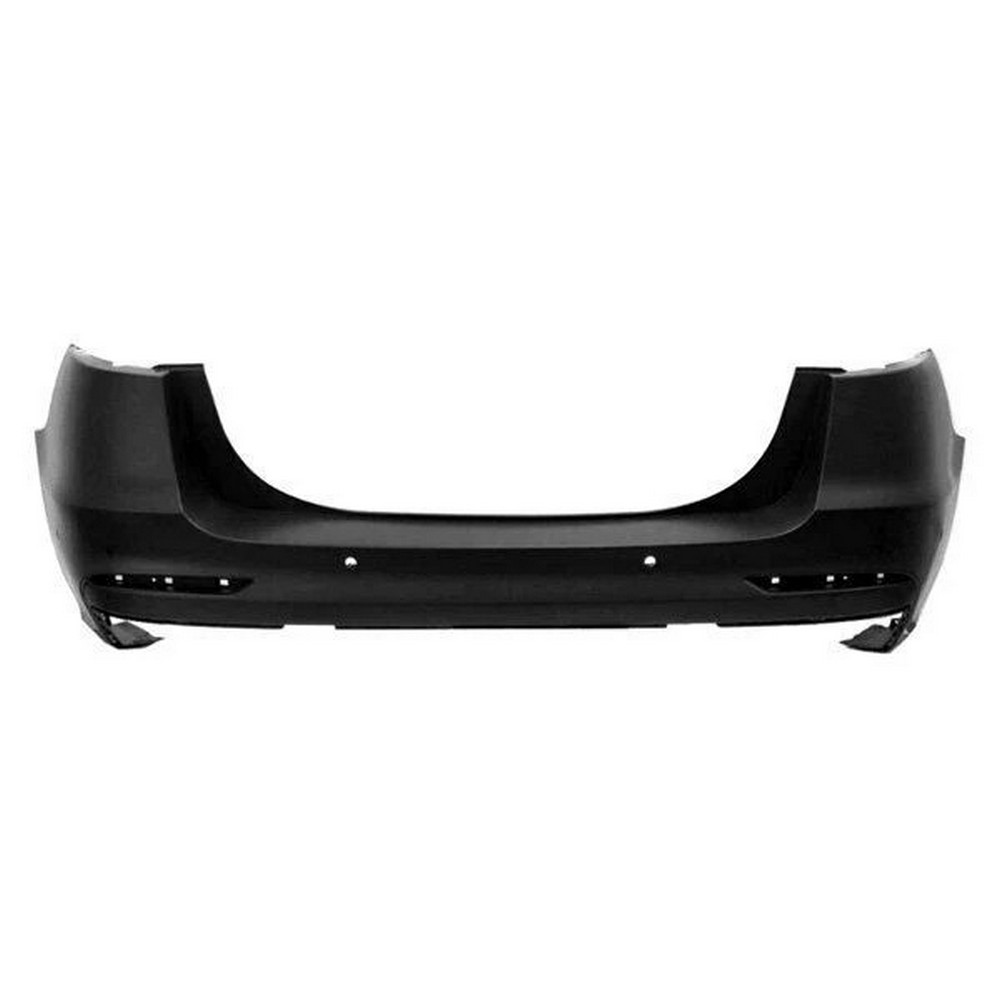 Bumper Cover Rear w/Parallel Park Assist w/Rear Parking Aid Primed for Ford Fusion Energi Titanium Energi SEL S SE Sport SEL Titanium SE Hybrid Titanium Hybrid SE LUX Hybrid SEL Hybrid 2019–2020