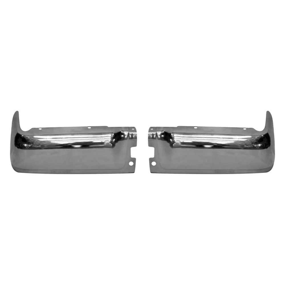 Bumper Face Bar Rear w/o Rear Object Sensors Chrome for Ford F-150 2009–2014