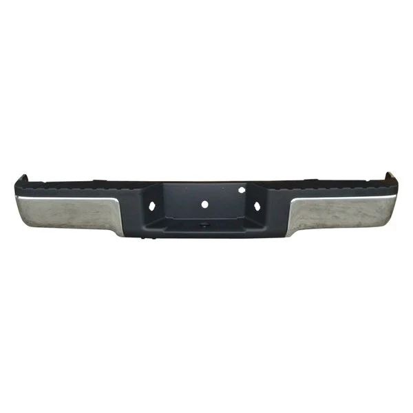 Bumper Assembly Rear w/o Sensors w/o Towing w/License Lamp & Harness Chrome for Ford F-150 2009–2014