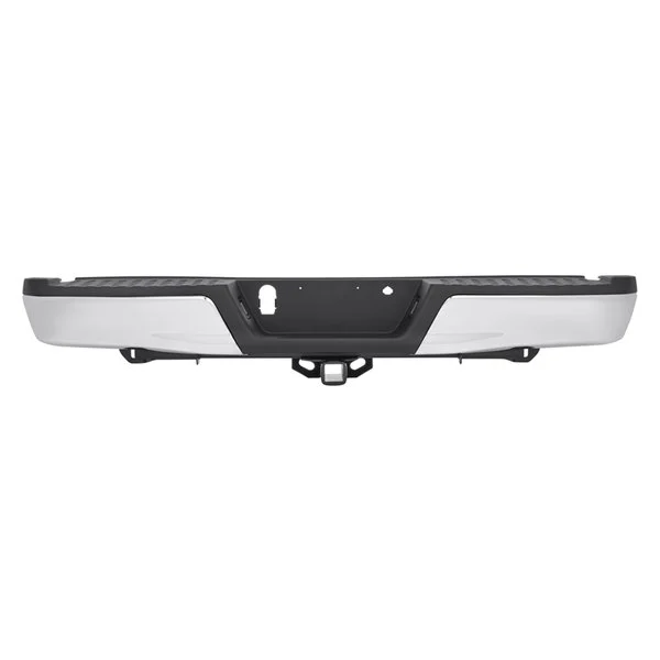 Bumper Assembly Rear w/o Rear Parking Aid w/Towing Pkg w/o Max Towing Chrome for Ford F-150 2015–2020